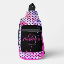 Cat Whisperer Colorful Tie Dye Rosa divertido dize