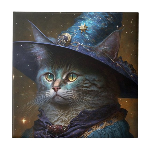 Cat Witch Fantasy Art (Frente)