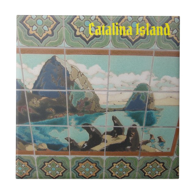 CATALINA ILHA CÉRMICA AZULEJO AMIGOS DA ILHA (Frente)