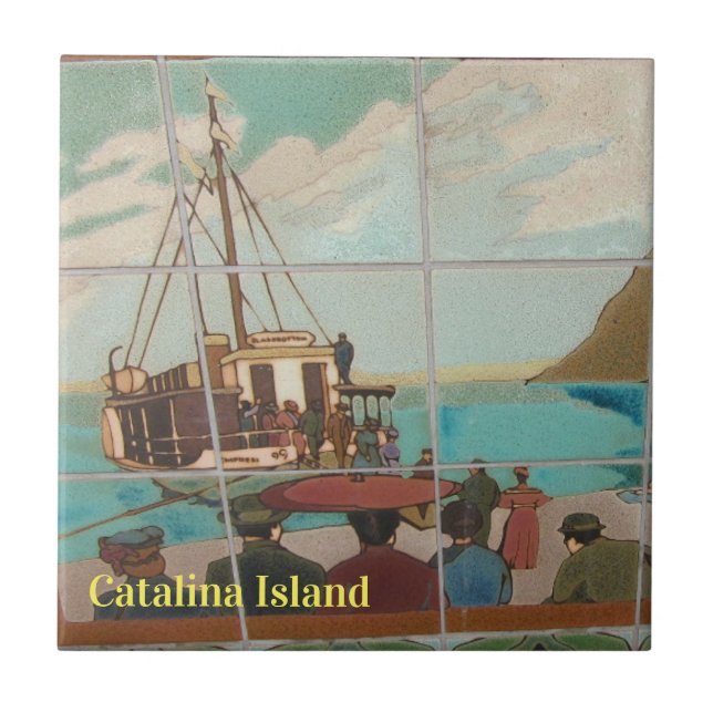 CATALINA ISLAND CERAMIC TILE BOAT TO CATALINA (Frente)