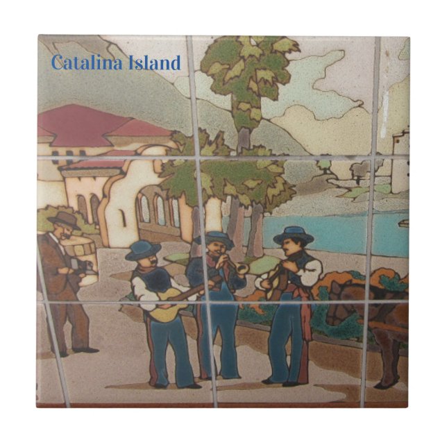 CATALINA ISLAND CERAMIC TILE TRADITION OF THE SONG (Frente)