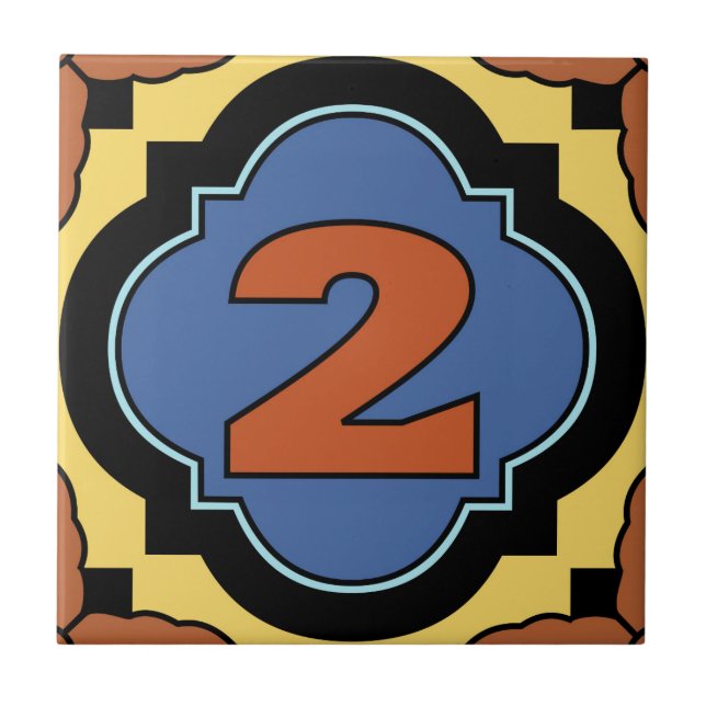 Catalina Island Number Endereço Azulejo 2 (Frente)