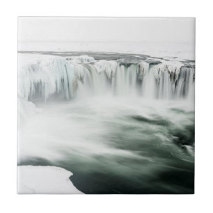 Catarata Godafoss, inverno, Islândia