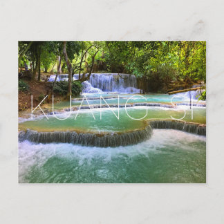 Cataratas de Kuang Si, Laos Cartão Postal