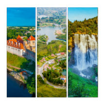 Cataratas de Marokopa ao pôr do sol Vista de Quata