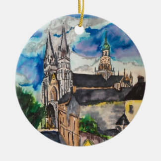 Catedral Bayeux França Ornamento Cerâmico