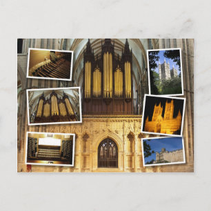 Catedral de Lincoln, cartão postal de montagem do