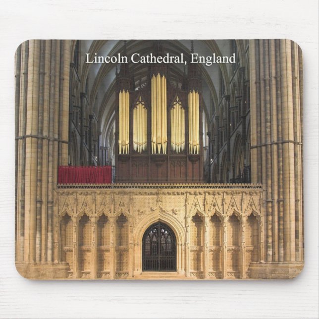 Catedral de lincoln do mousepad do órgão de (Frente)