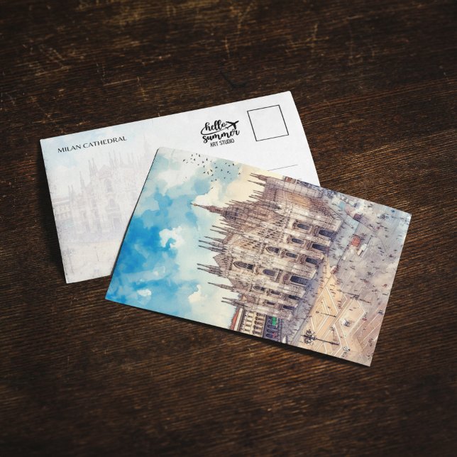 Catedral de Milão Itália — Cartão postal de sereni (Criador carregado)