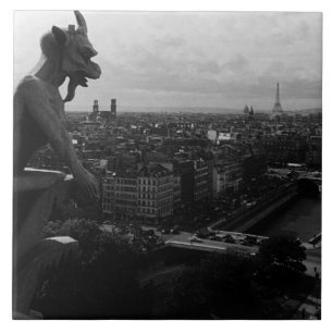 Catedral de Notre Dame Paris França antiga demônio