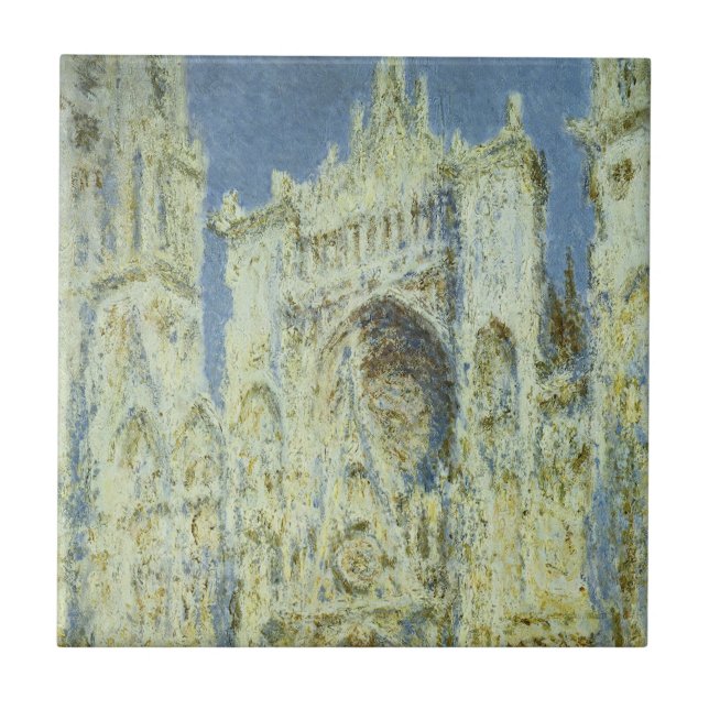 Catedral de Rouen Fachada Oeste Luz do Sol, Claude (Frente)