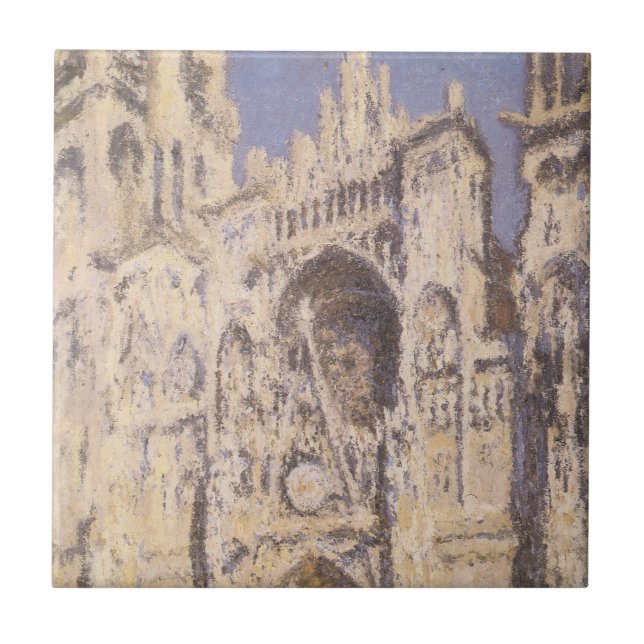 Catedral de Rouen, Harmony Blue Dourado por Claude (Frente)