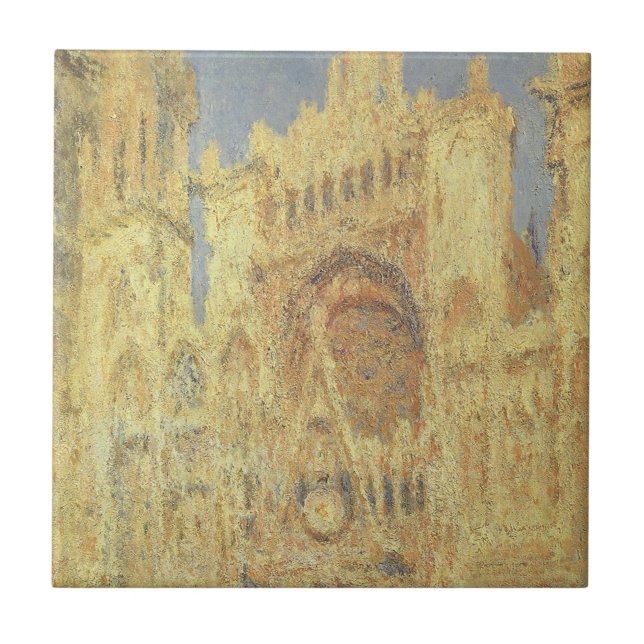 Catedral de Rouen, Sunset por Claude Monet (Frente)