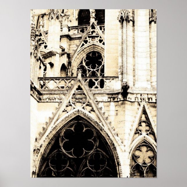 Catedral Gótica ~ Poster / Impressão (Frente)