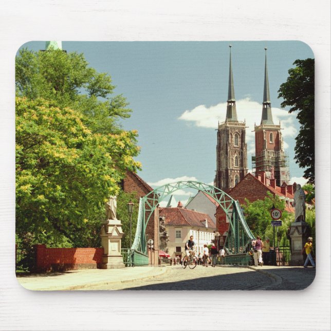 Catedral gótico em Wroclaw Mousepad (Frente)