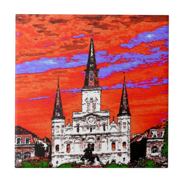 Catedral, Nova Orleans, Cores Fauvist (Frente)