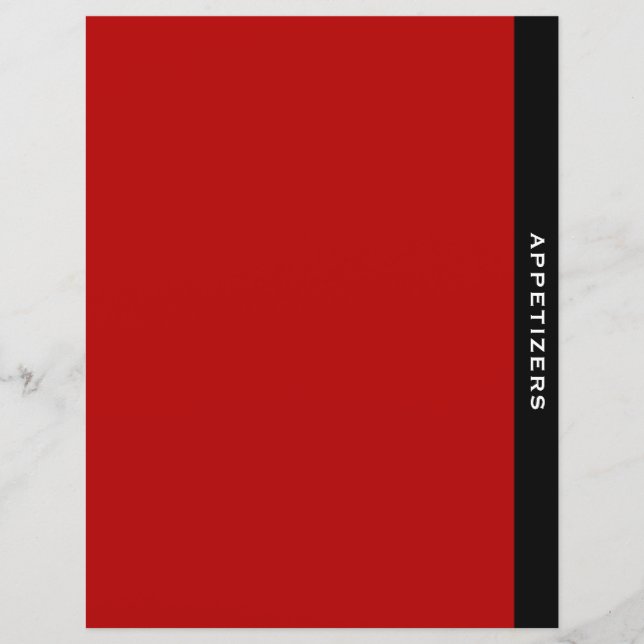 Categoria de Receita | Apeticionário | Preto Verme (Frente)