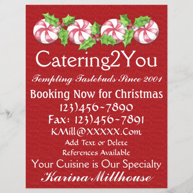 Catering Business Flyer - SRF (Frente)