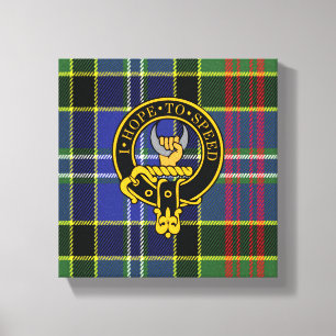 Cathcart Scottish Crest e Tartan Canvas