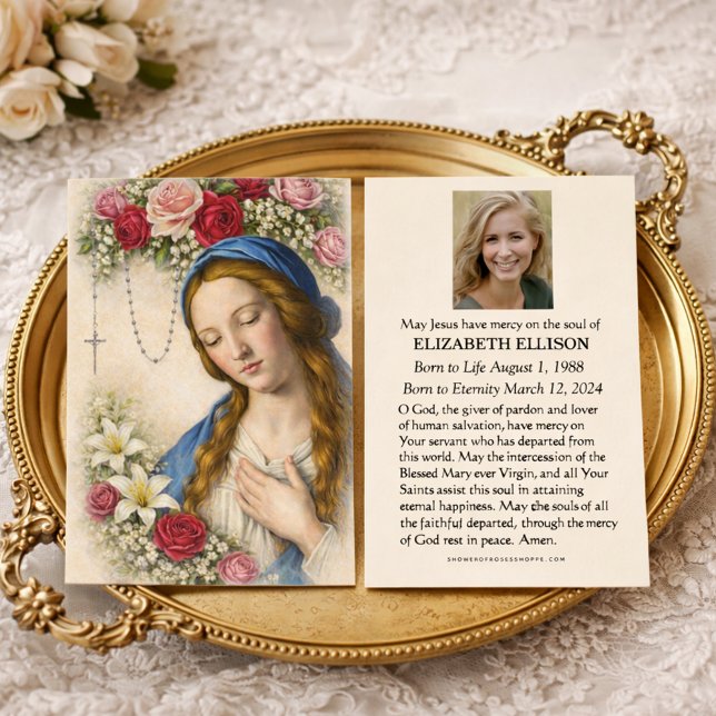 Catholic Blessed Mary Madonna Funeral Memorial (Criador carregado)