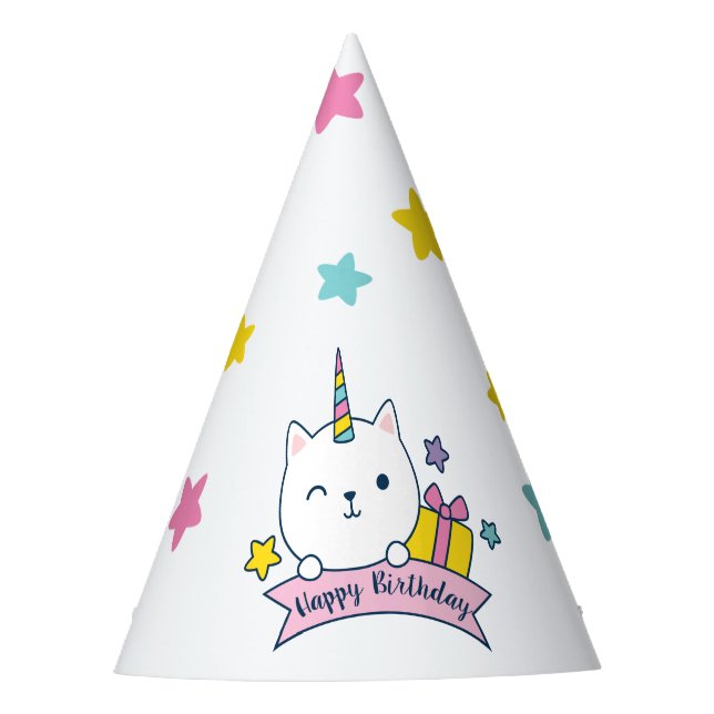Caticórnio | Chapéu de Festa | Branco (Frente)