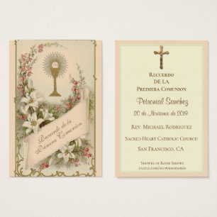 Católico religioso da Primeira Comunhão Espanhola