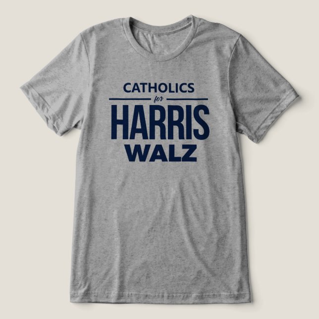 Católicos para Harris Walz (Design frontal)
