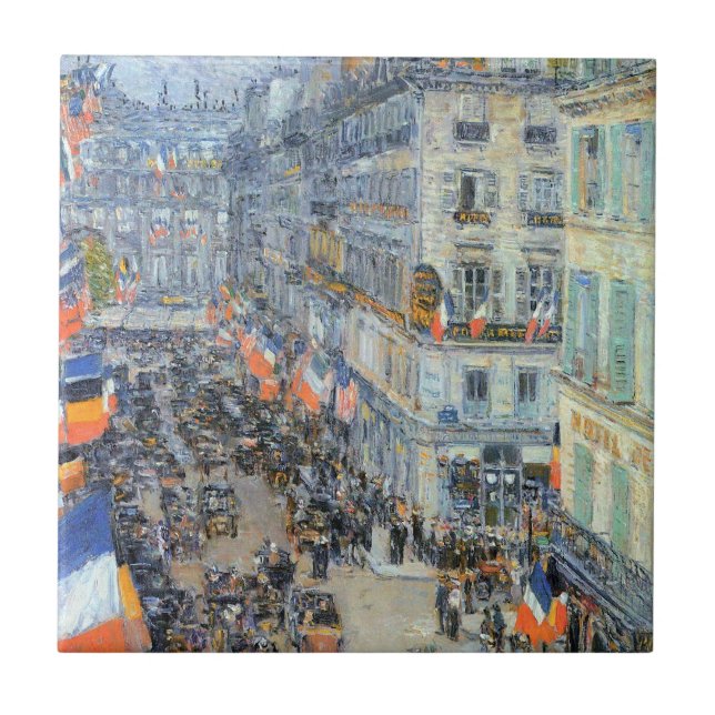 Catorze de Julho, Rue Daunou de Childe Hassam (Frente)