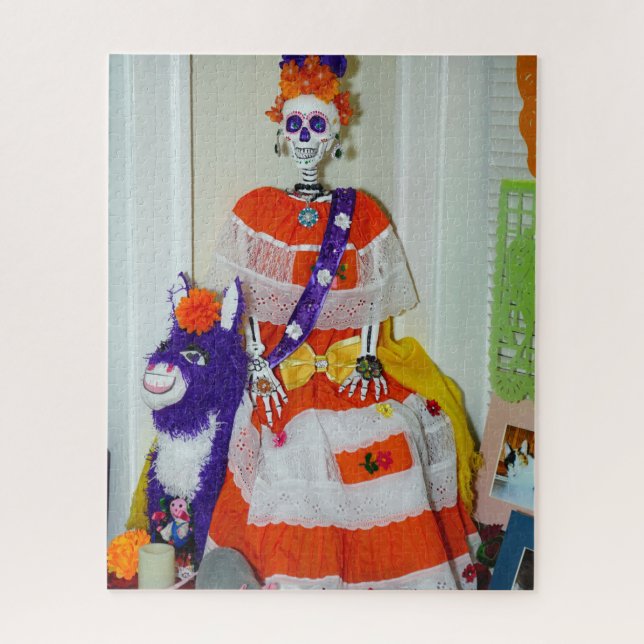 Catrina sobre uma Quebra-cabeça de Donkey Jigsee (Vertical)