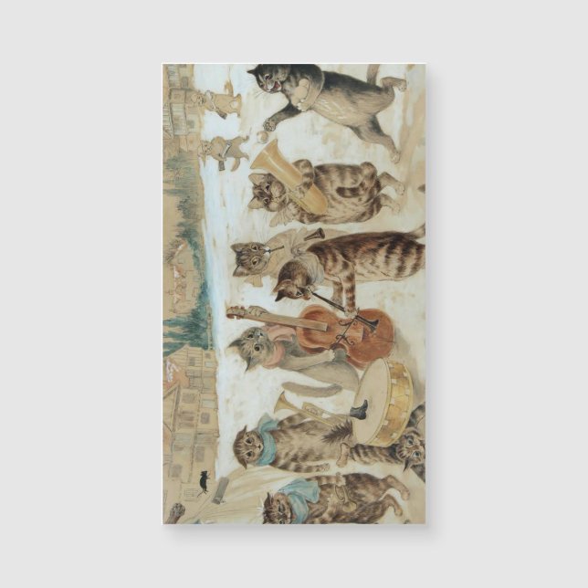 Cats Carol Singing por Louis Wain (Frente)