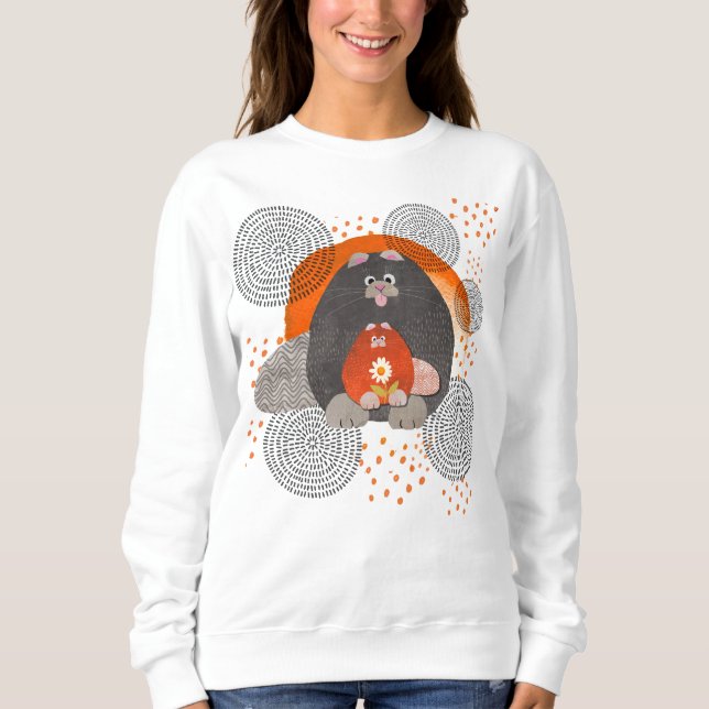 CATZ PAJAMAZ Camisas brancas Escolha o estilo (Frente)