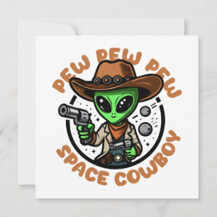 Caubói Espacial Alien Divertido
