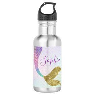 Cauda personalizada da sereia da garrafa de água