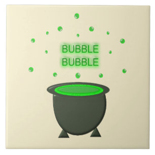 Cauldron e Bubbling Green Brew Halloween