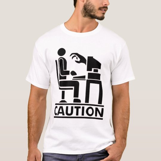 Caution Monsters in PC Camiseta