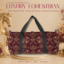 Cavalaria de Luxo em Burgundy e Dourado