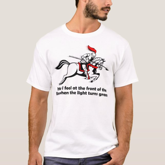 Cavaleiro da Luz Verde Camiseta Engraçada (Frente)
