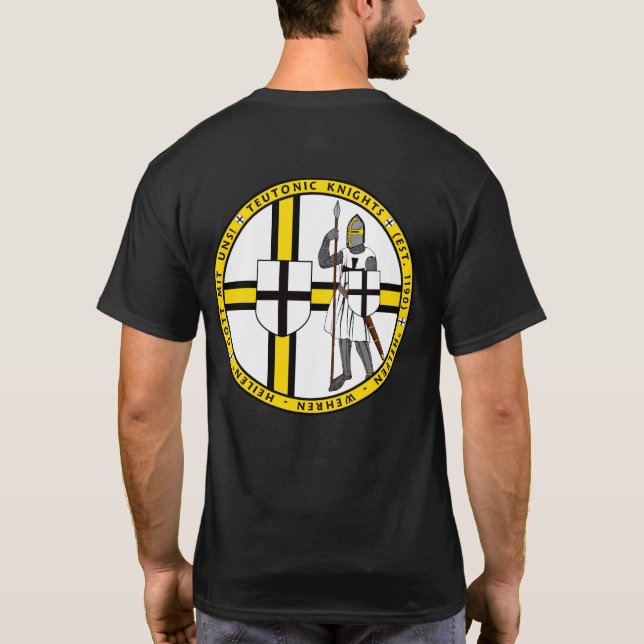 Cavaleiro Teutonic com a camisa do selo da brasão (Verso)