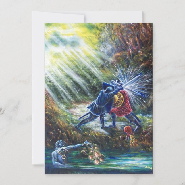 Cavaleiros de Luta ROSA, Dinheiro e Diabo ESQUECID (Frente)