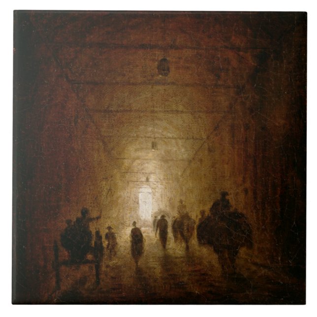 Cavaleiros e pedestres que passam com um P (Frente)