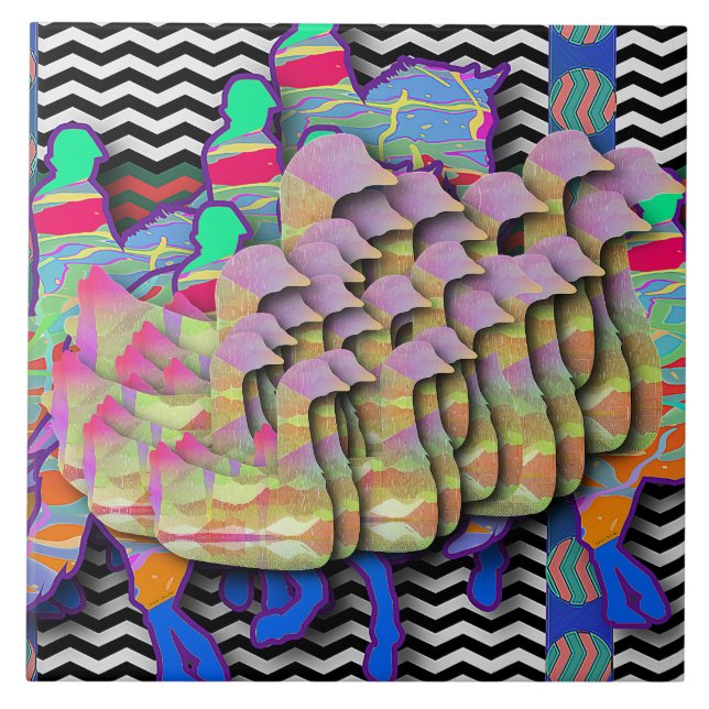 Cavaleiros Equinos e animais selvagens Menagerie (Frente)