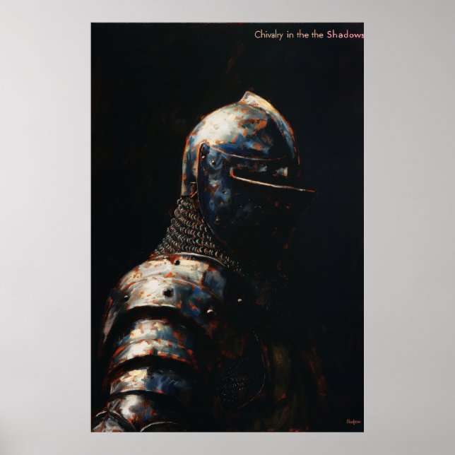 Cavaleiros medievais em Armor Poster (Frente)