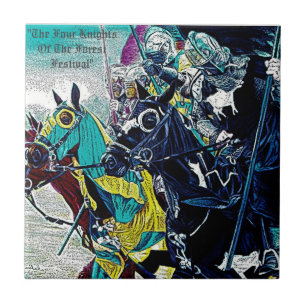 cavaleiros medievais que jousting na arte
