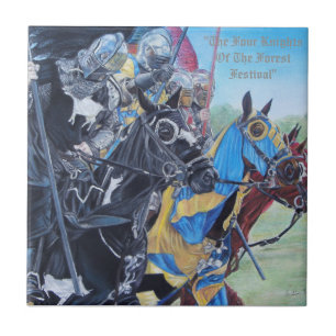 cavaleiros medievais que jousting na arte