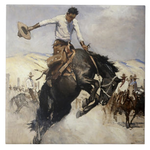 “Cavalgada Agradável” Arte Ocidental por WHD Koern
