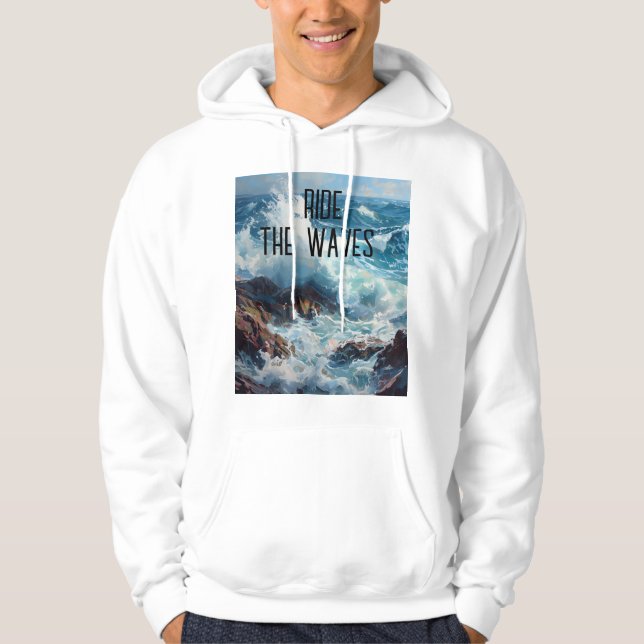 Cavalgar as Ondas – Moletom Inspirado no Oceano (Frente)