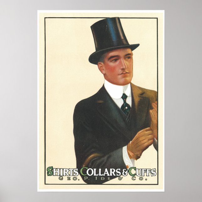 Cavalheiro vitoriano Anúncios de camisa Impressão (Frente)