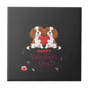 Cavalier King Cachorro Feliz Dia dos Namorados Flo