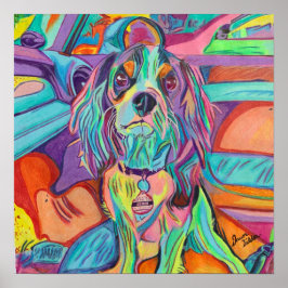 Cavalier King Charles Custom Art Impressão