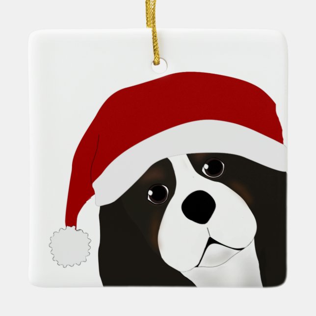 Cavalier King charles Enfeites de natal (Frente)
